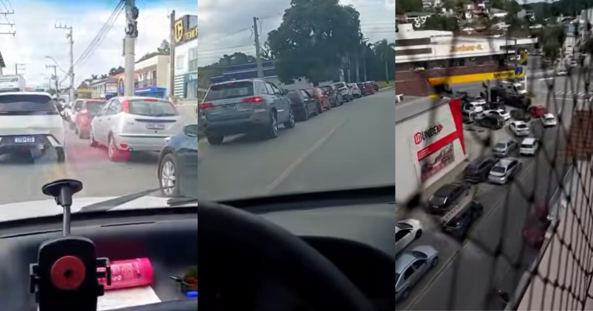 VÍDEO - Novas filas são registradas em postos de combustíveis de Brusque - O Município