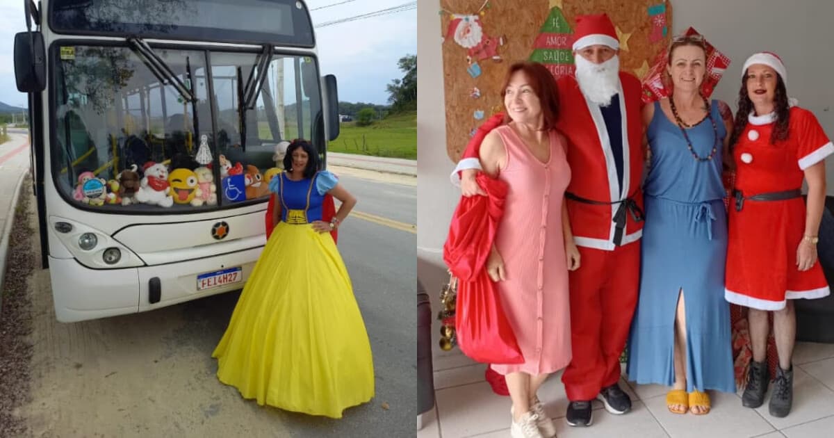 "Ônibus dos ursos": monitora de Brusque alegra com iniciativa para acolhimento durante trajeto escolar - O Município