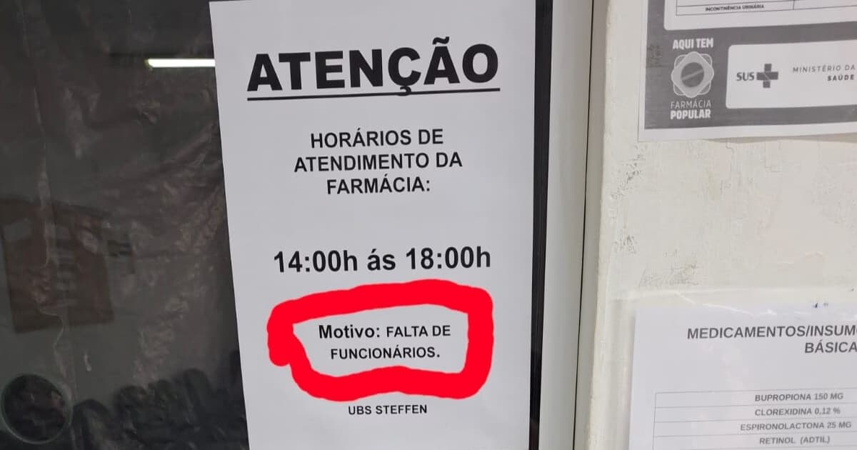Moradores reclamam de horário reduzido no atendimento da farmácia de UBS de Brusque por falta de funcionários - O Município