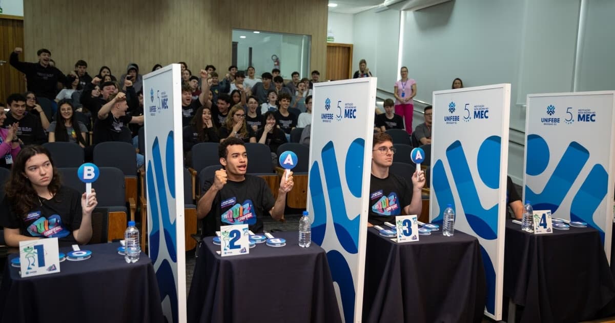 Quiz Unifebe: competição entre escolas de Brusque e região começa em agosto - O Município