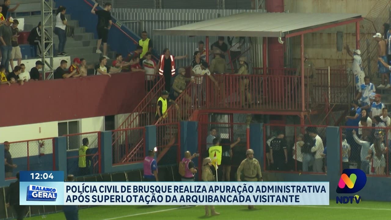 Polícia Civil investiga superlotação em arquibancada de evento esportivo em Brusque