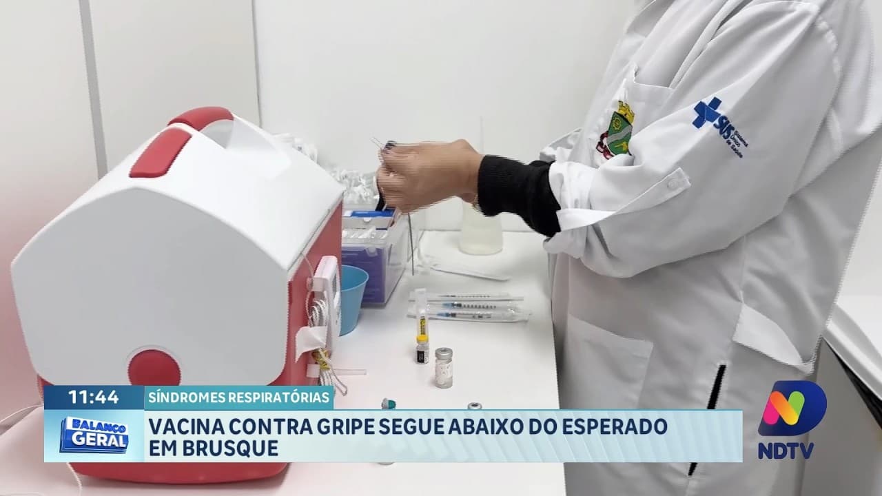 Gripe: Brusque registra baixa adesão à vacinação e acende alerta na saúde pública