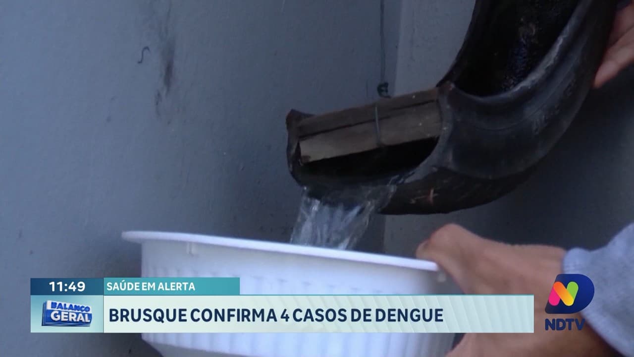 Brusque confirma quatro casos de dengue e reforça alerta