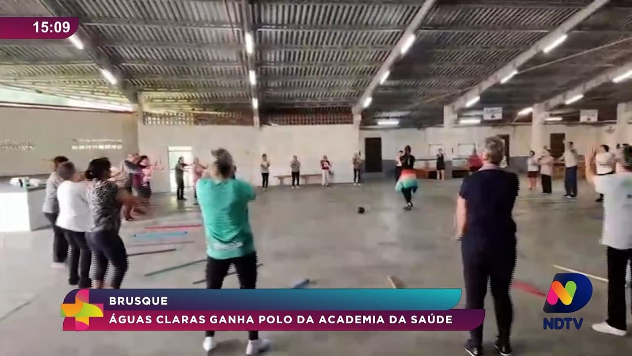 Brusque: Águas Claras ganha novo polo gratuito da Academia da Saúde
