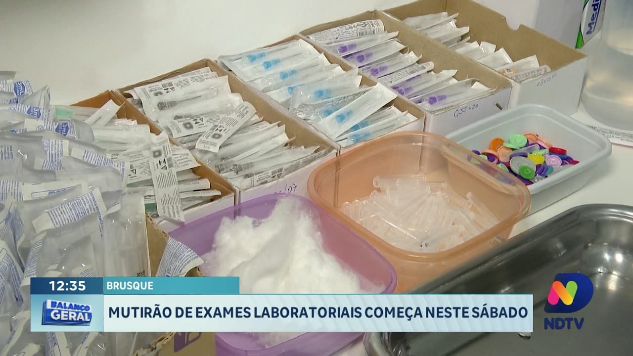 Mutirão de exames começa em Brusque para agilizar atendimentos