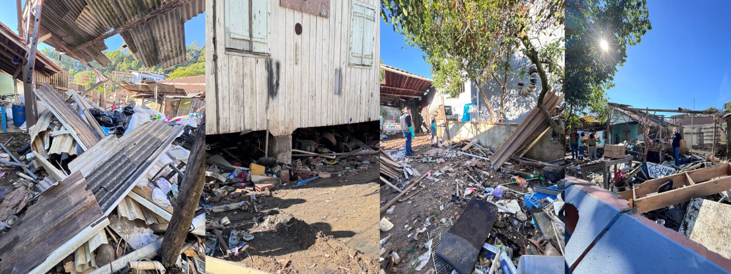 Prefeitura de Brusque realiza limpeza judicial em imóvel com risco sanitário em Águas Claras