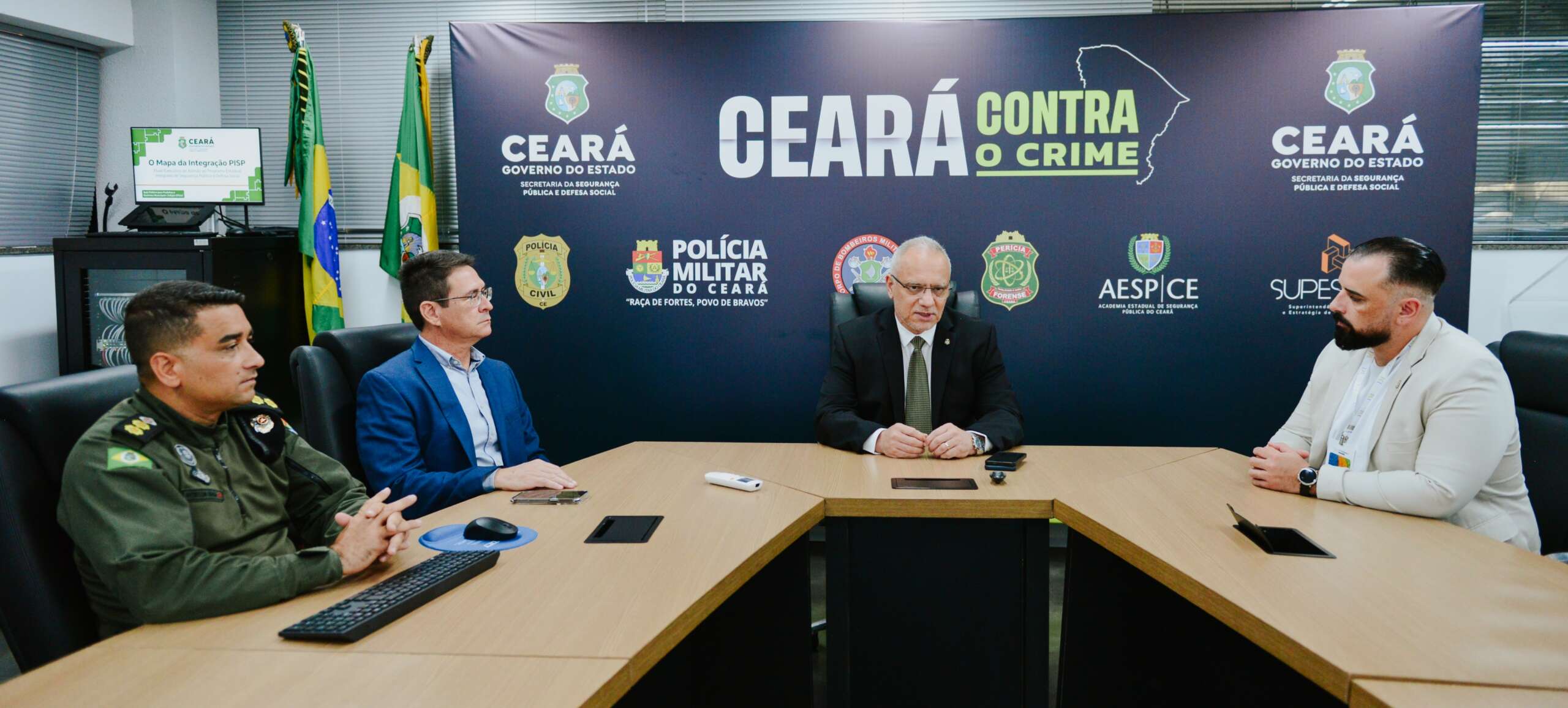 Secretário de Brusque visita Secretaria de Segurança do Ceará em busca de modelo para Guarda Municipal